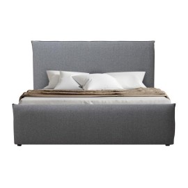 Cama Calder King Size De Madera Tapizada